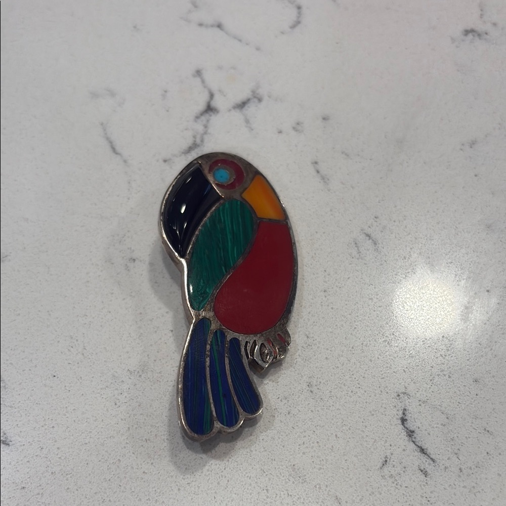 Vintage Parrot Brooch